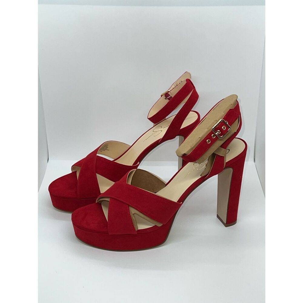 Sexy Red High Heel Platform Pumps By Jessica Simpson. Size 12!!!!! - Picture 2 of 9